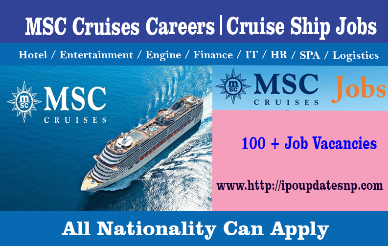msc cruise ship vacancies