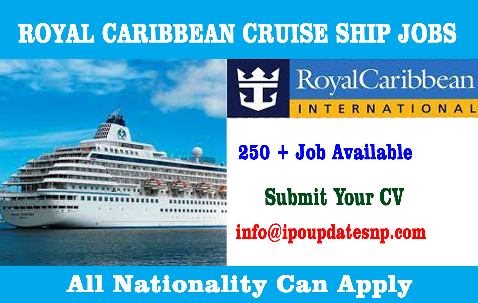 caribbean cruise ship jobs with visa sponsorship