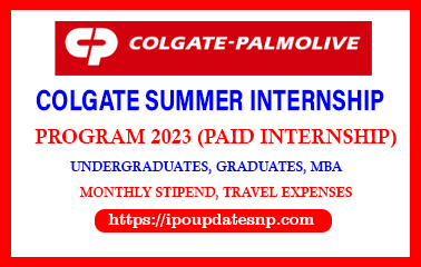 Colgate Summer Internship Program 2023