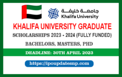 Khalifa University Graduate Scholarship 2023