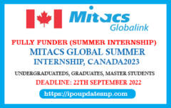 Mitacs Global Summer Internship in Canada 2023