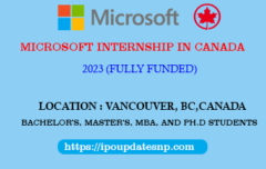 Microsoft Internship in Canada 2023 | Fully Funded