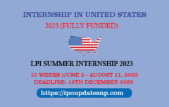 LPI Summer Internship 2023 in USA