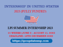 LPI Summer Internship 2023 in USA