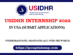 USIDHR Internship in United States in 2022
